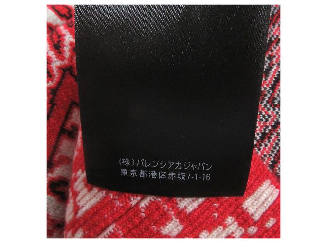 Suéter de punto rojo con estampado Balenciaga XS Roja - vista 8