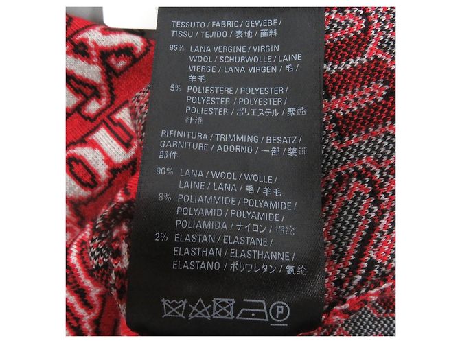Suéter de punto rojo con estampado Balenciaga XS Roja - vista 9