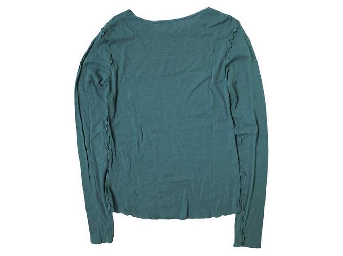 & Other Stories Jersey H BEAUTY&YOUTH de algodón acanalado con cuello redondo Verde - vista 2