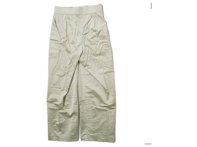 & Other Stories DES PRES Samt Stretch-Hosen Golden Grau - Ansicht 2