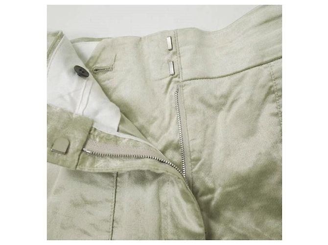 & Other Stories DES PRES Samt Stretch-Hosen Golden Grau - Ansicht 4