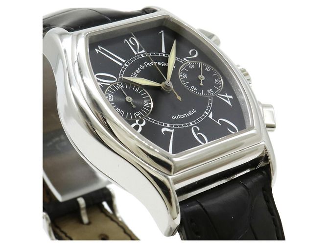 Girard-Perregaux Richeville Edelstahl-Chronograph Schwarz - Ansicht 4