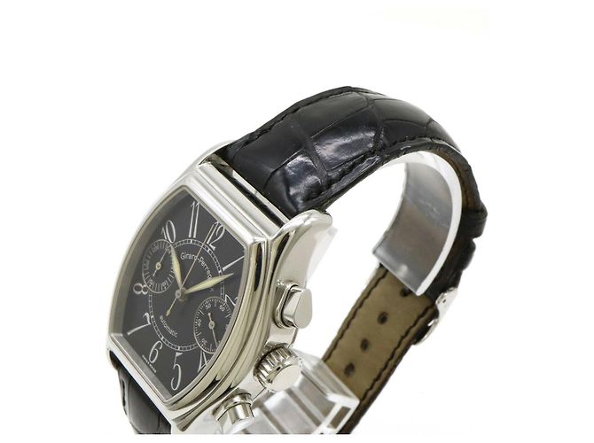 Girard-Perregaux Richeville Edelstahl-Chronograph Schwarz - Ansicht 5