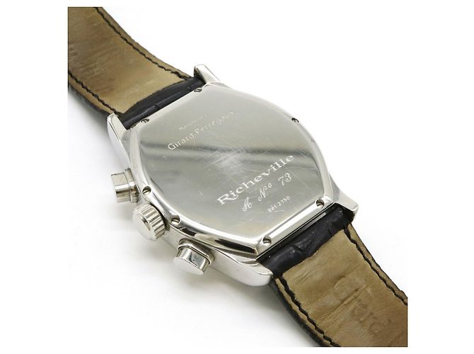 Girard-Perregaux Richeville Edelstahl-Chronograph Schwarz - Ansicht 6