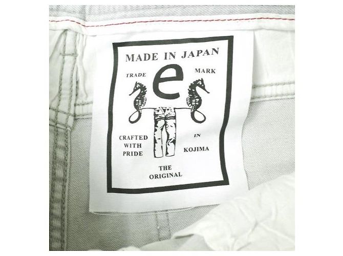 & Other Stories Pantalones de mezclilla boyfriend tapered de algodón elástico Gris - vista 11