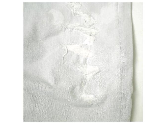 & Other Stories Pantalones de mezclilla boyfriend tapered de algodón elástico Gris - vista 6