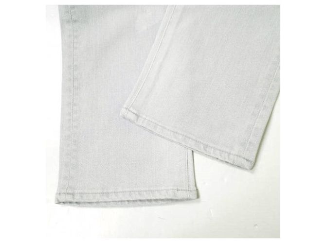 & Other Stories Pantalones de mezclilla boyfriend tapered de algodón elástico Gris - vista 9