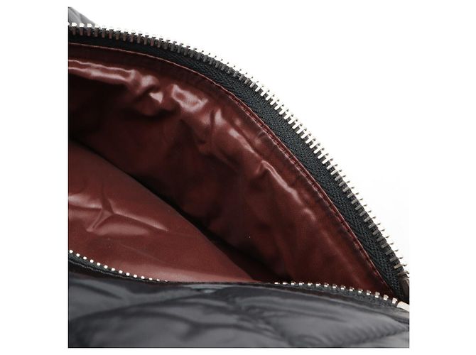 Chanel Coco Cocoon Nylon-Leder-Rucksack Schwarz Bordeaux - Ansicht 8