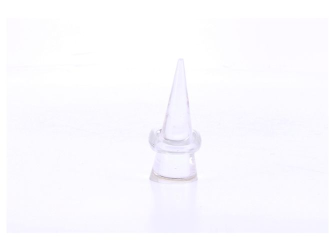 Autre Marque Ring aus transparentem Kunststoff Weiß - Ansicht 3