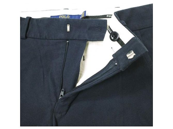 & Other Stories Pantalones de algodón elástico POLO RALPH LAUREN Blanco Azul marino - vista 5
