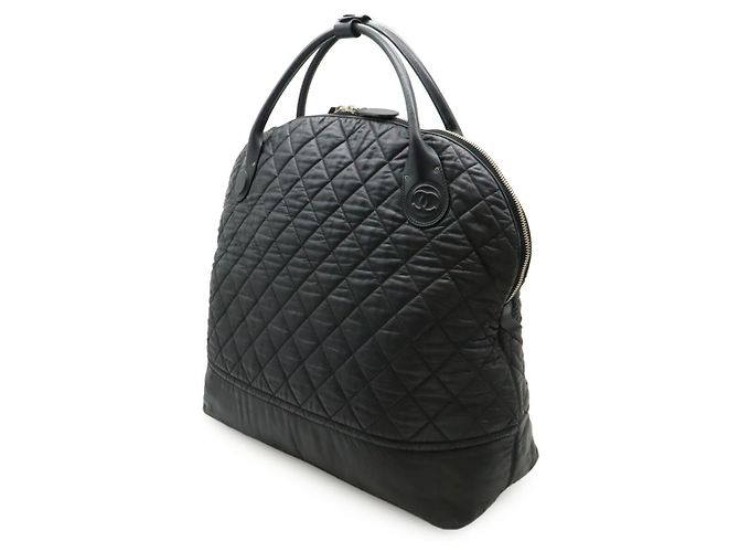 Borsa Boston in pelle Coco Cocoon di Chanel Nero Bordò - vista 2