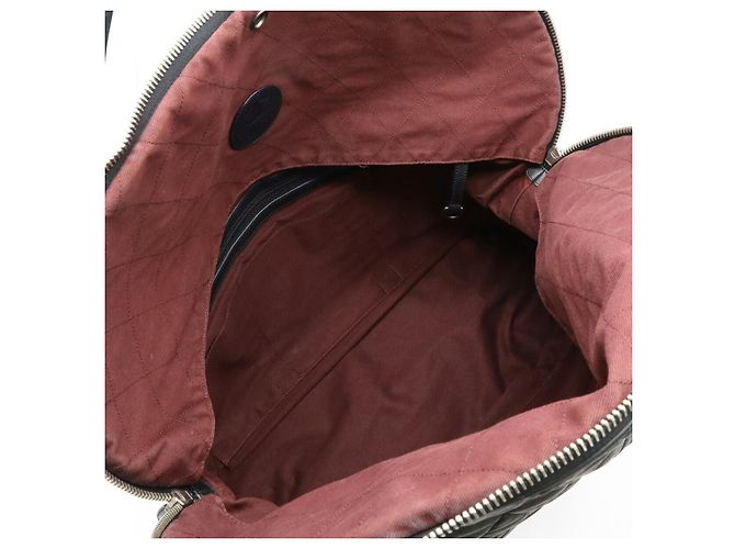 Borsa Boston in pelle Coco Cocoon di Chanel Nero Bordò - vista 7