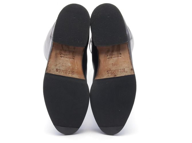 Hermès Jumping Kelly Lederstiefel Schwarz - Ansicht 4