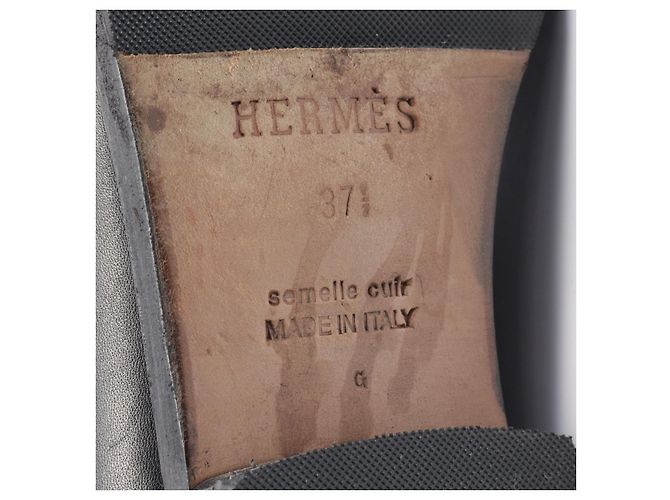 Hermès Jumping Kelly Lederstiefel Schwarz - Ansicht 6