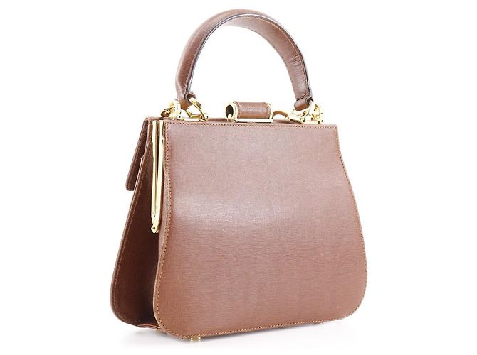 Borsa a spalla in pelle 2WAY di Salvatore Ferragamo Marrone - vista 3