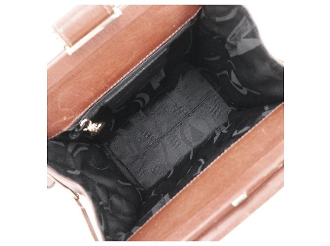 Borsa a spalla in pelle 2WAY di Salvatore Ferragamo Marrone - vista 6