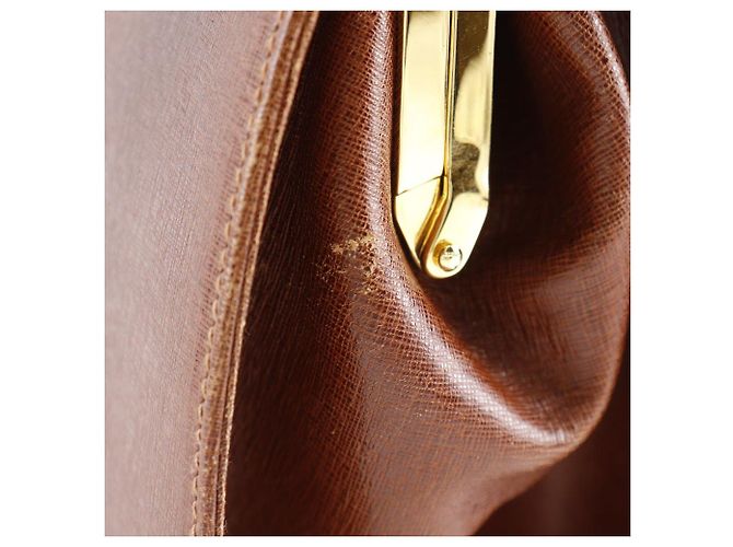 Borsa a spalla in pelle 2WAY di Salvatore Ferragamo Marrone - vista 7