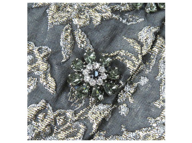 Dolce & Gabbana Seiden-Maxikleid 38 Beige Grau - Ansicht 6