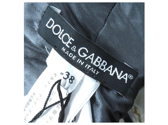 Dolce & Gabbana Seiden-Maxikleid 38 Beige Grau - Ansicht 8