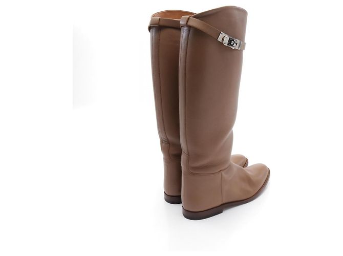 Hermès Jumping Kelly Lederstiefel Braun - Ansicht 2
