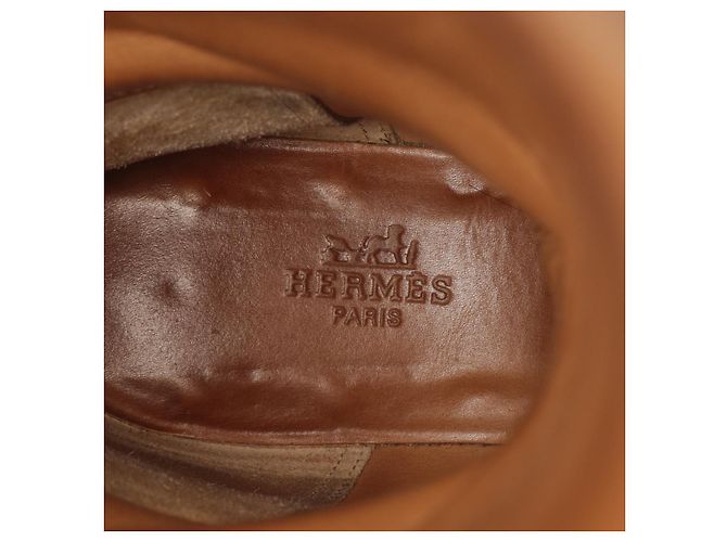 Hermès Jumping Kelly Lederstiefel Braun - Ansicht 5