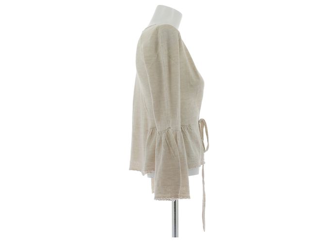 Marni Wollcardigan beige mit Schleife - Ansicht 3