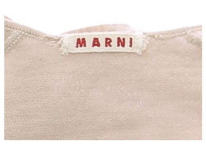 Marni Wollcardigan beige mit Schleife - Ansicht 5