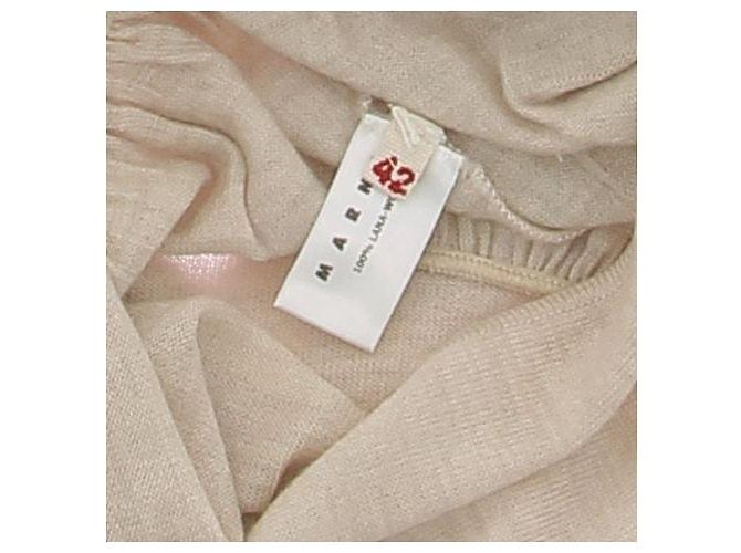 Marni Wollcardigan beige mit Schleife - Ansicht 6