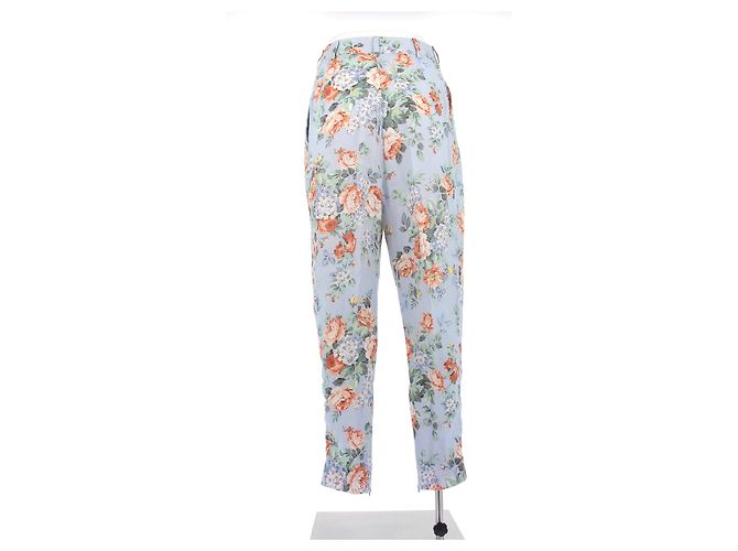 Zimmermann Pantalón azul fluido con estampado floral - vista 2