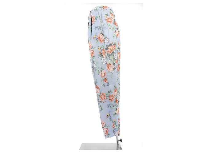 Zimmermann Pantalón azul fluido con estampado floral - vista 4