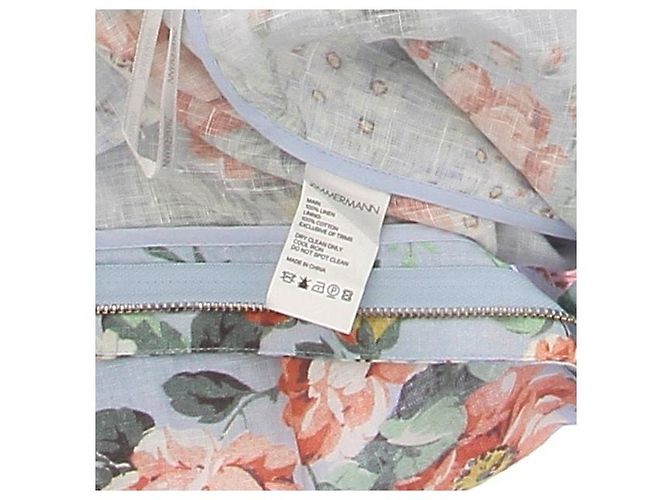 Zimmermann Pantalón azul fluido con estampado floral - vista 6