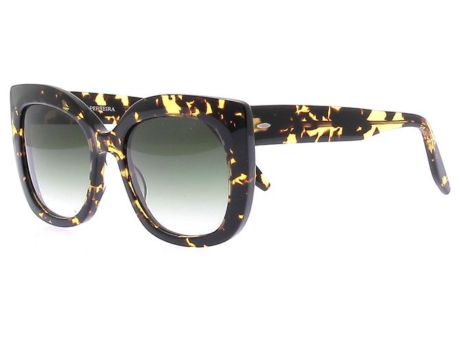 Barton Perreira Gafas de sol "OLINA" de carey Castaño - vista 2