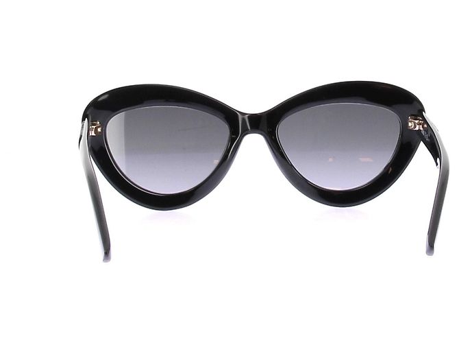 Moschino Gafas de sol redondas negras Negro - vista 3