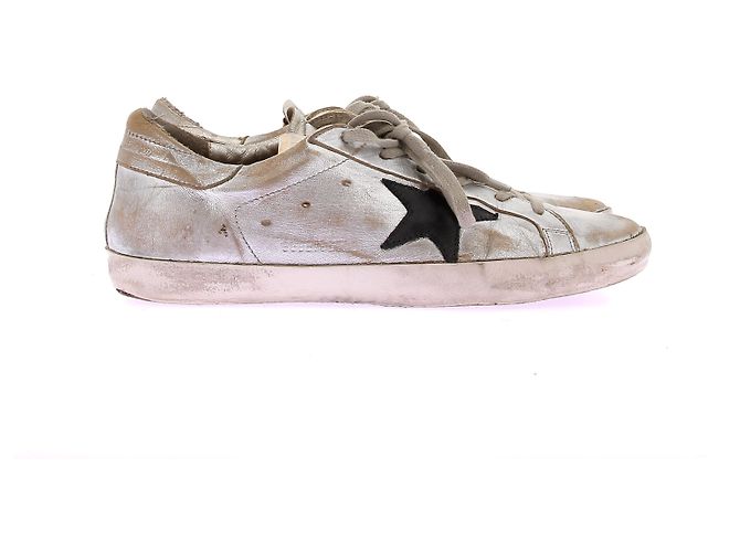 Golden Goose Sneaker "Super-Star" silber Metallisch - Ansicht 2