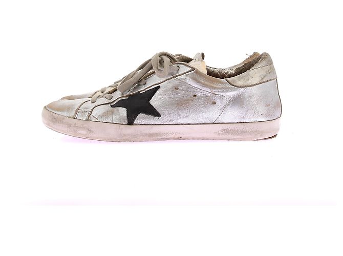 Golden Goose Sneaker "Super-Star" silber Metallisch - Ansicht 3