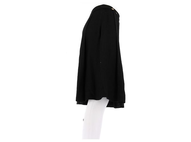 Falda Balenciaga negra de viscosa Negro - vista 3