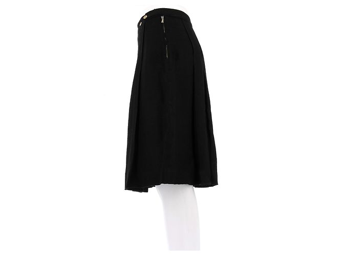 Falda Balenciaga negra de viscosa Negro - vista 4