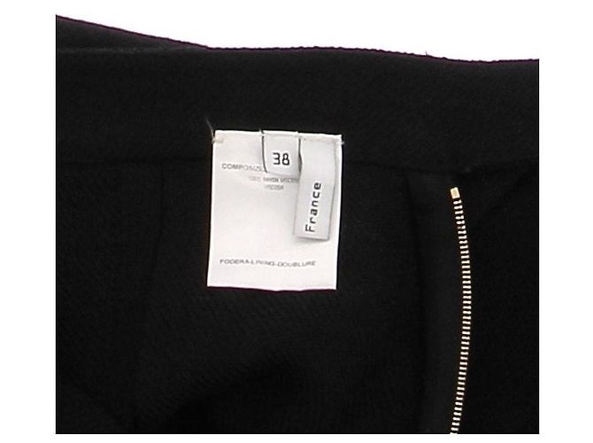 Falda Balenciaga negra de viscosa Negro - vista 6