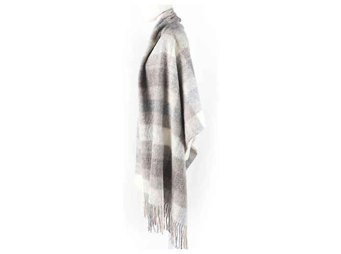 Sciarpa in lana di alpaca Brunello Cucinelli marrone - vista 4