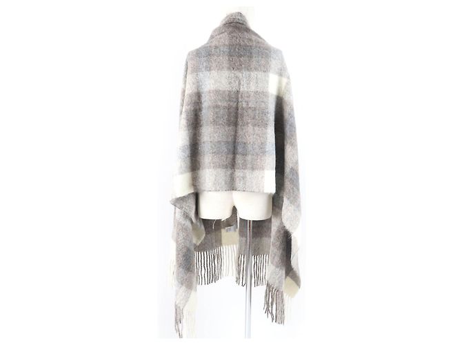 Sciarpa in lana di alpaca Brunello Cucinelli marrone - vista 5