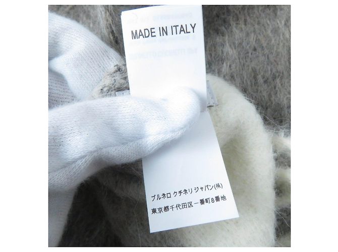 Sciarpa in lana di alpaca Brunello Cucinelli marrone - vista 8