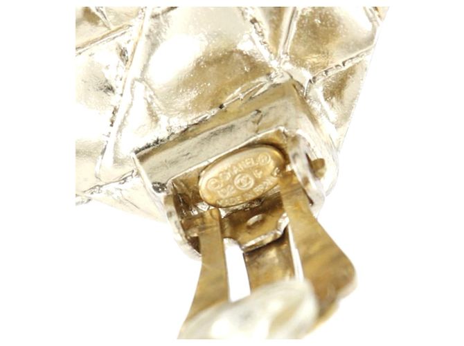Orecchini Matelassé Placcati Oro Chanel D'oro - vista 7