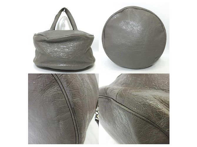 Air Hobo Borsa Boston Hobo in pelle Balenciaga Grigio - vista 2