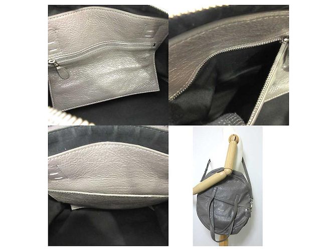 Air Hobo Borsa Boston Hobo in pelle Balenciaga Grigio - vista 5