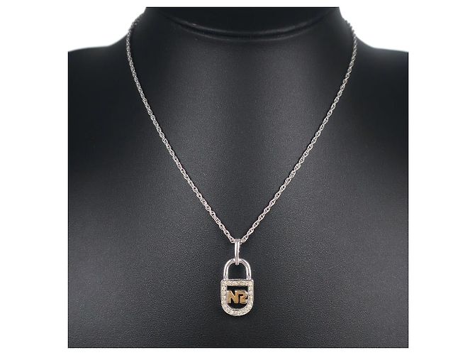 Autre Marque Collana in argento con logo Nina Ricci - vista 2