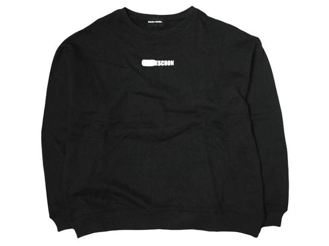 Autre Marque Gracias LOGO SWEAT CN Sudadera de algodón limitada Negro - vista 2