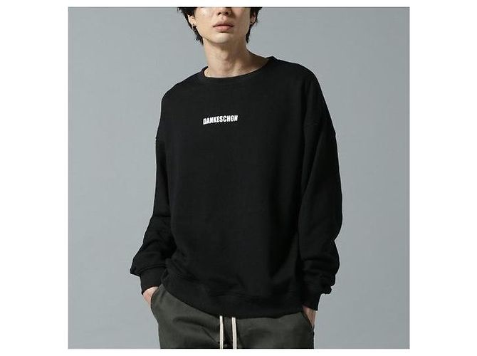 Autre Marque Gracias LOGO SWEAT CN Sudadera de algodón limitada Negro - vista 3