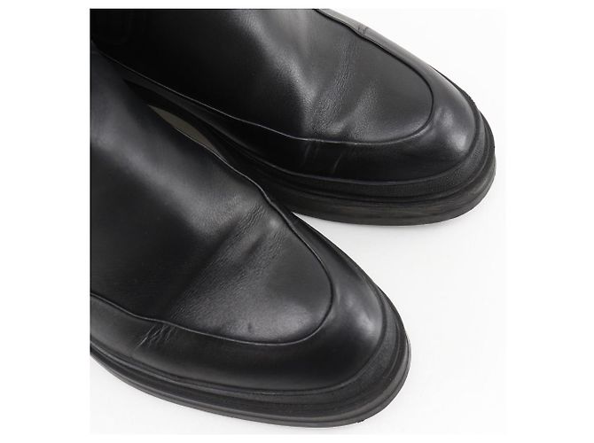 Hermès Stivaletti a caviglia a coste Hermes neri Nero - vista 4