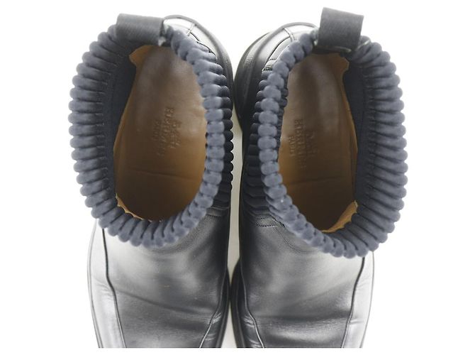 Hermès Stivaletti a caviglia a coste Hermes neri Nero - vista 6