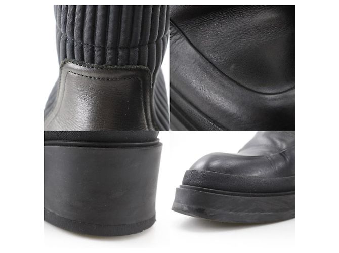 Hermès Stivaletti a caviglia a coste Hermes neri Nero - vista 7